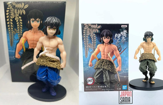 Comparatif figurine Banpresto Inosuke authentique vs fausse contrefaçon Demon Slayer