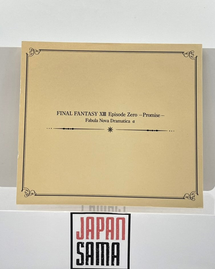 Final Fantasy XIII - CD OST Episode Zero Promise - Fabula Nova Dramatica α