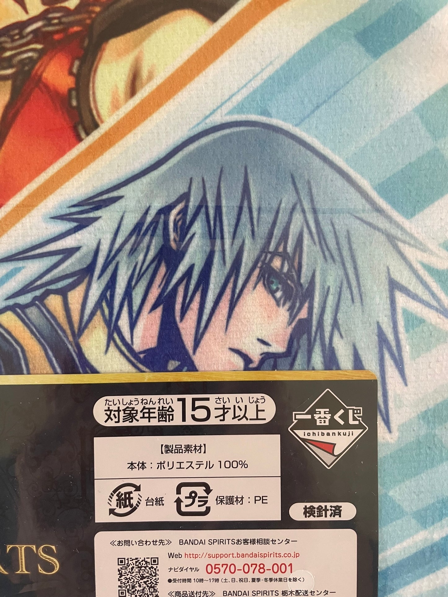 Kingdom Hearts- Ichiban Kuji - 20th Anniversary Lot F Towel 25x25cm Sora & Riku