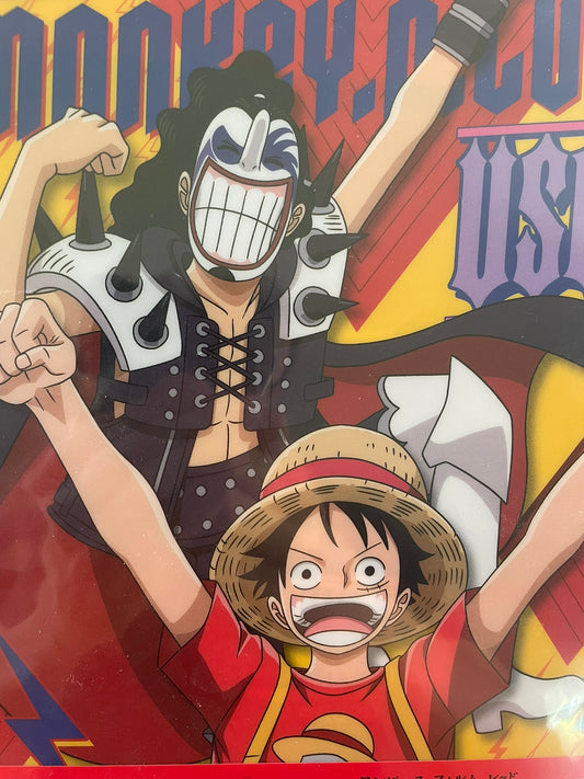 One Piece Film Red - Lot H Clear File A4 22 x 31 cm Monkey D.Luffy & Usopp