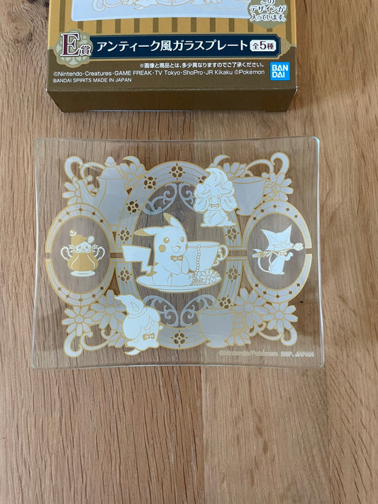 Pokémon – Assiette Pikachu Dedenne Fantominus Ichiban Kuji Antique & Tea 11 x 9 cm