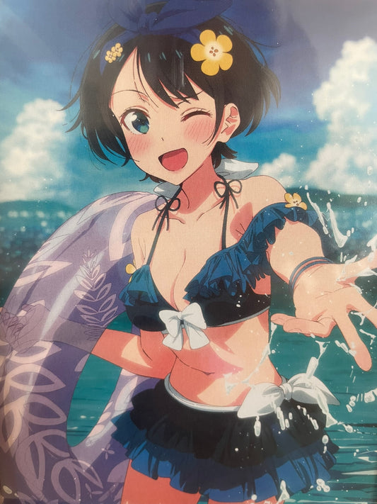 Cadre Ruka Sarashina Manzokudo 4 ~Natsu Moyou, Koi Moyou.~ 11 x 16 cm | Rent-A-Girlfriend | Ichiban Kuji