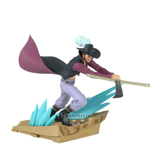 Lot de 2 figurines Roronoa Zoro & Dracule Mihawk Senkou Zekkei 11–12 cm | One Piece | Banpresto