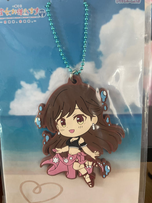 Porte-clés caoutchouc Chizuru Mizuhara Manzokudo 4 ~Natsu Moyou, Koi Moyou.~ 7 cm | Rent-A-Girlfriend | Ichiban Kuji