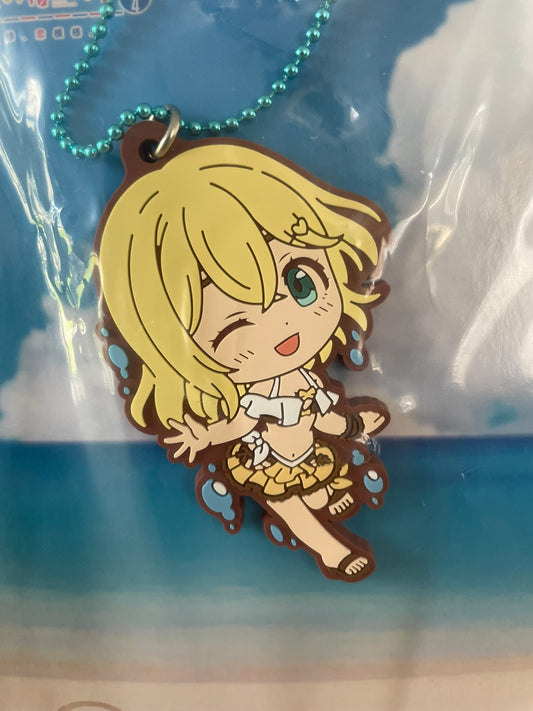 Porte-clés caoutchouc Nanami Mami Manzokudo 4 ~Natsu Moyou, Koi Moyou.~ 7 cm | Rent-A-Girlfriend | Ichiban Kuji
