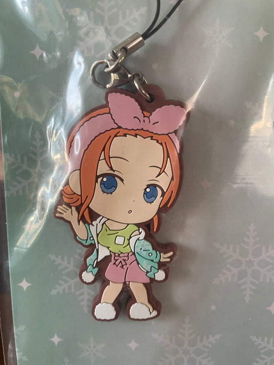 Porte-clés caoutchouc Yotsuba Nakano Shukufuku no Kadode 6,5 cm | The Quintessential Quintuplets | Ichiban Kuji