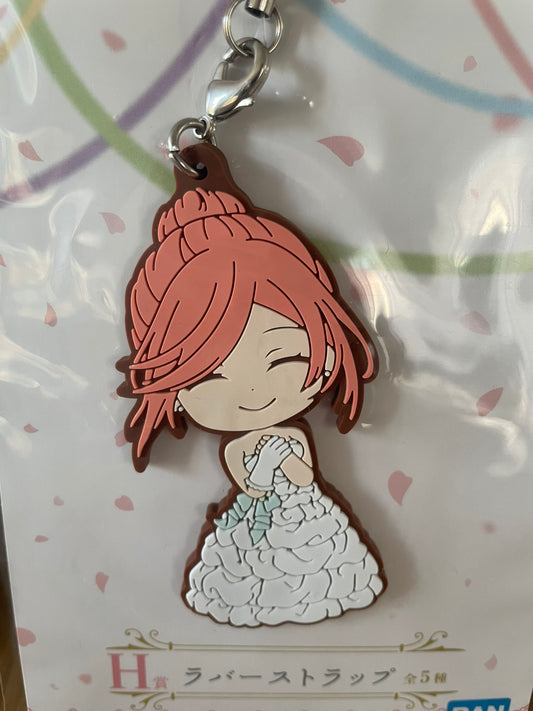 Porte-clés caoutchouc Yotsuba Nakano Itsutsugo Game Final 6,5 cm | The Quintessential Quintuplets | Ichiban Kuji