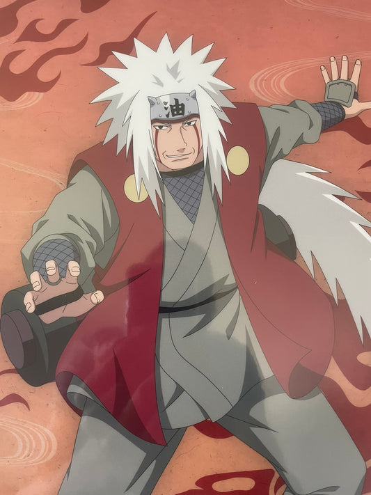 Poster Naruto avec cartonné Jiraiya – sous sachet Ichiban Kuji Shinobi no Kizuna (Lot F-1).