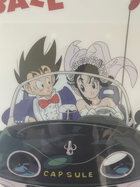 Poster Dragon Ball avec plastique Son Goku, Chi-Chi – sous sachet Ichiban Kuji Dragon Ball EX Gekitou!! Tenkaichi Budoukai (Lot I).
