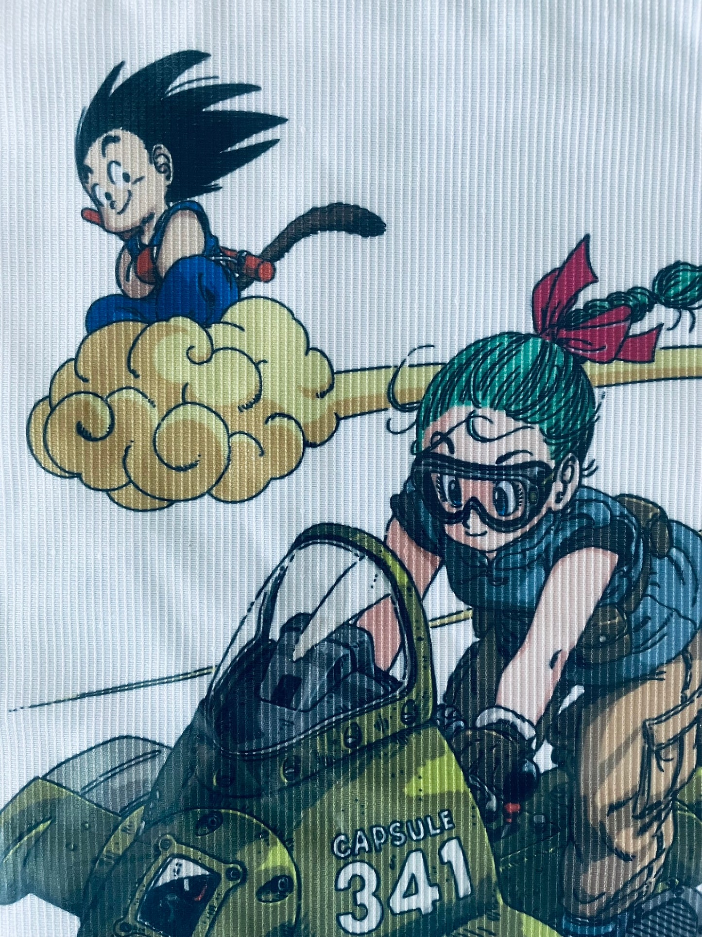Serviette Dragon Ball avec Goku, Bulma – sous sachet Ichiban Kuji Dragon Ball VS Omnibus Ultra (Lot G).