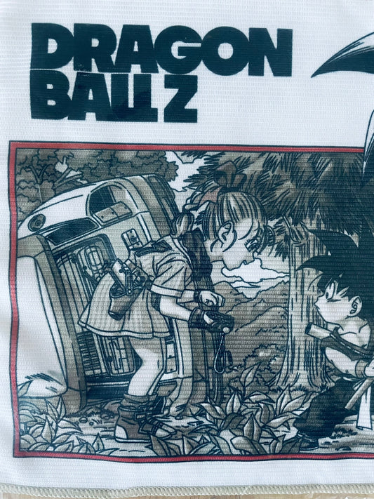 Serviette Dragon Ball avec Goku, Bulma – sous sachet Ichiban Kuji Dragon Ball VS Omnibus Ultra (Lot G).