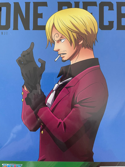Shikishi One Piece avec A4 Sanji – sous sachet Ichiban Kuji Raimeie no Chuusei (Lot F).
