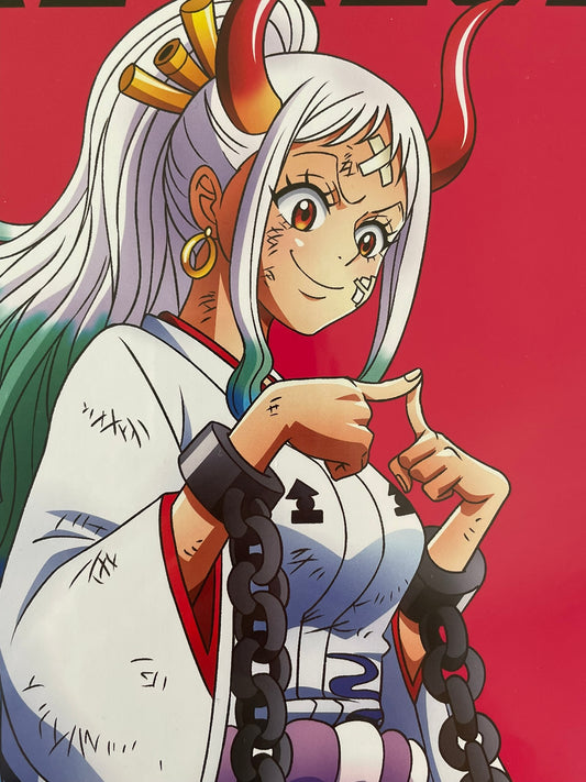 Shikishi One Piece avec A4 Yamato – sous sachet Ichiban Kuji Raimeie no Chuusei (Lot F).