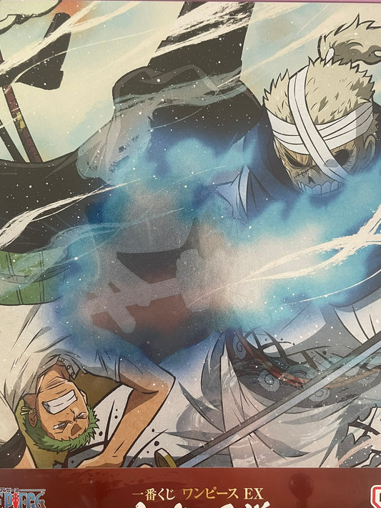 Shikishi One Piece avec Roronoa Zoro, Ryuma – sous sachet Ichiban Kuji Shikon no Keifu (Lot G).