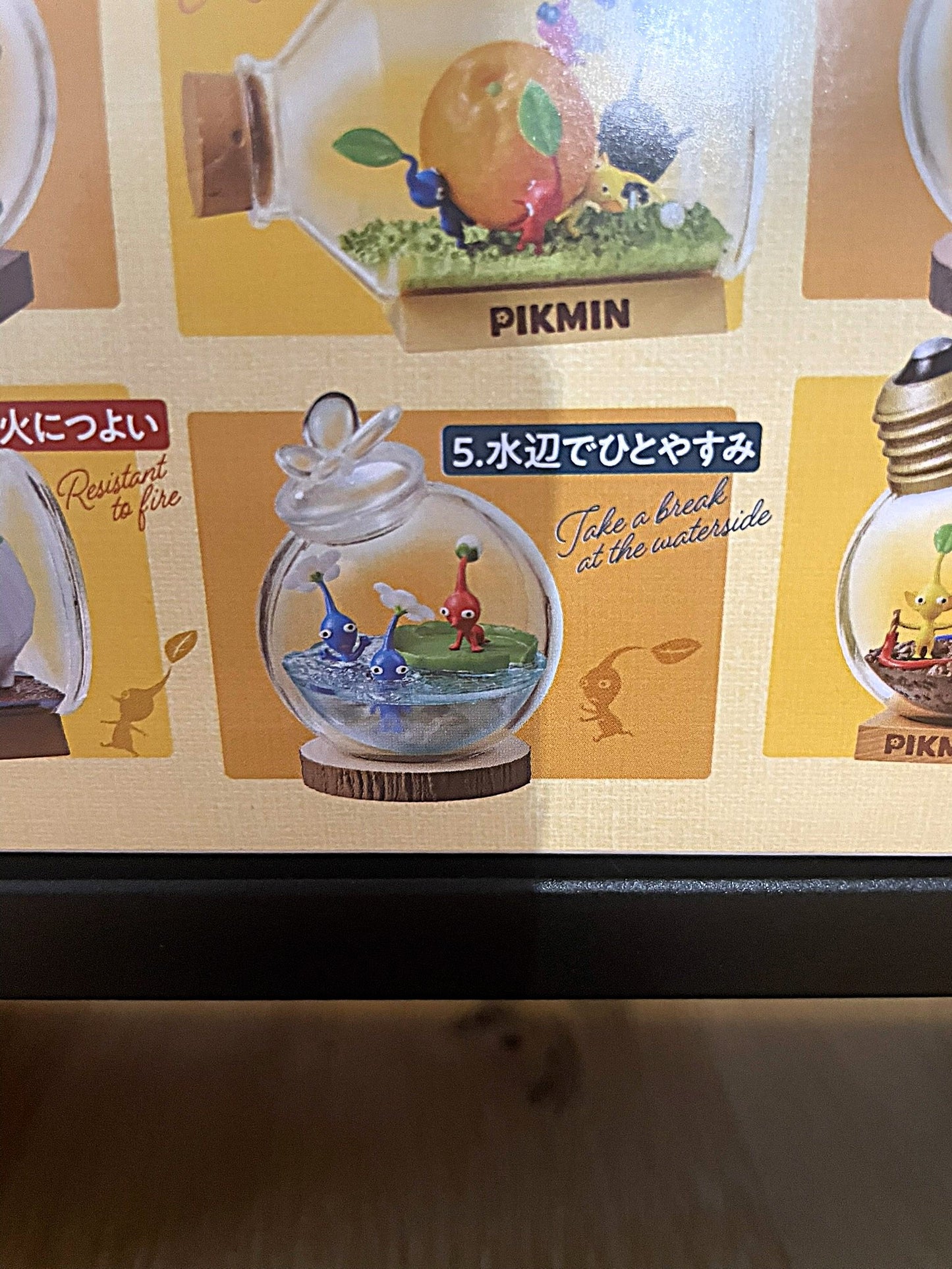 Figurine Pikmin bleu & rouge Pikmin Terrarium Collection (5) | Pikmin | Re-Ment