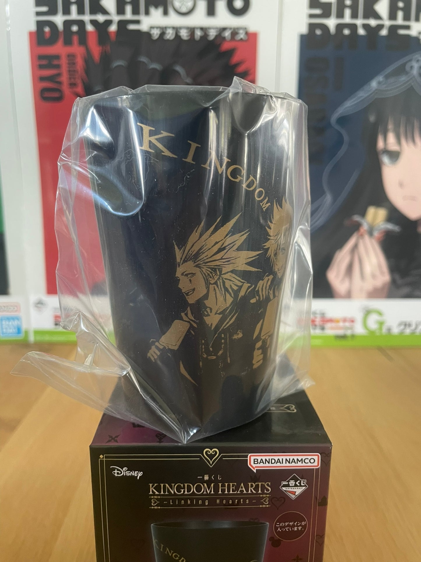 Verre plastique Kingdom Hearts Ichiban Kuji – Roxas, Sora et Riku – Collection Linking Hearts