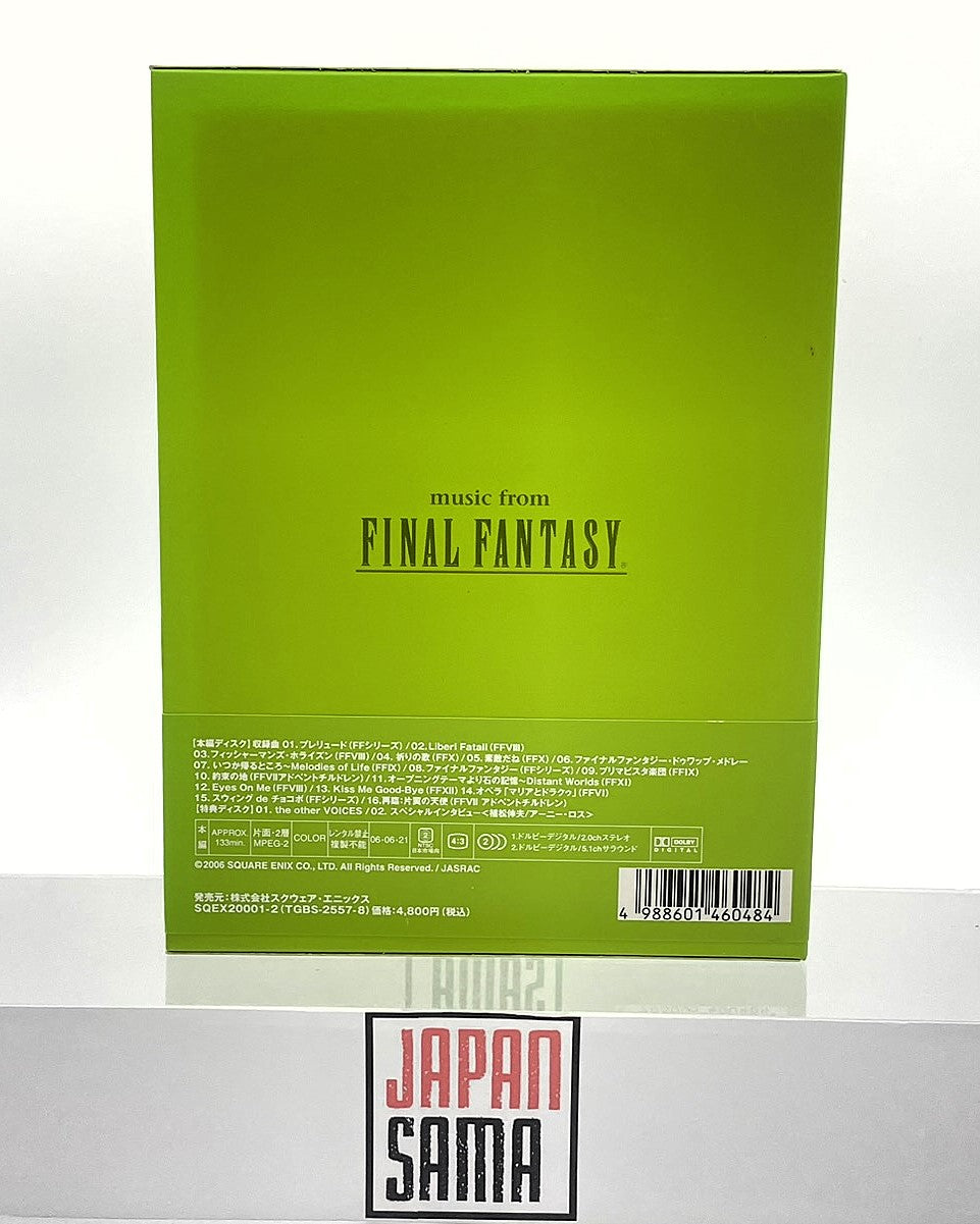 FINAL FANTASY - DVD OST Musique VOICES Premium Orchestra Concert First Press Limited Edition