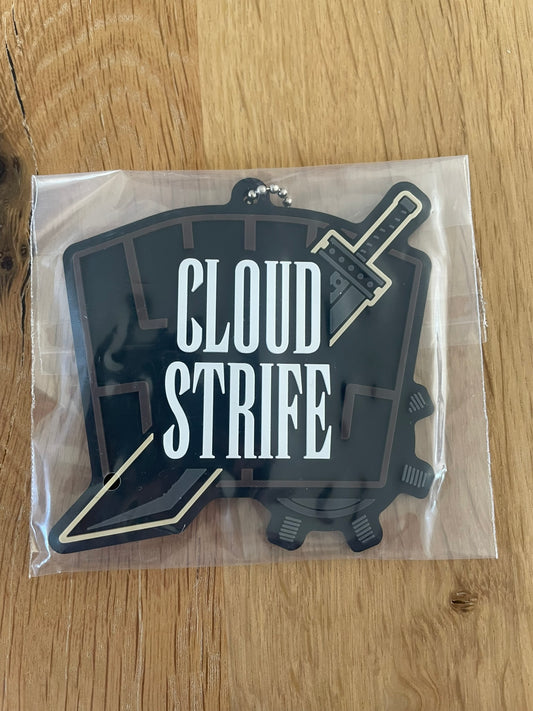 Final Fantasy - Porte Clés Caoutchouc Cloud Strife 7 cm