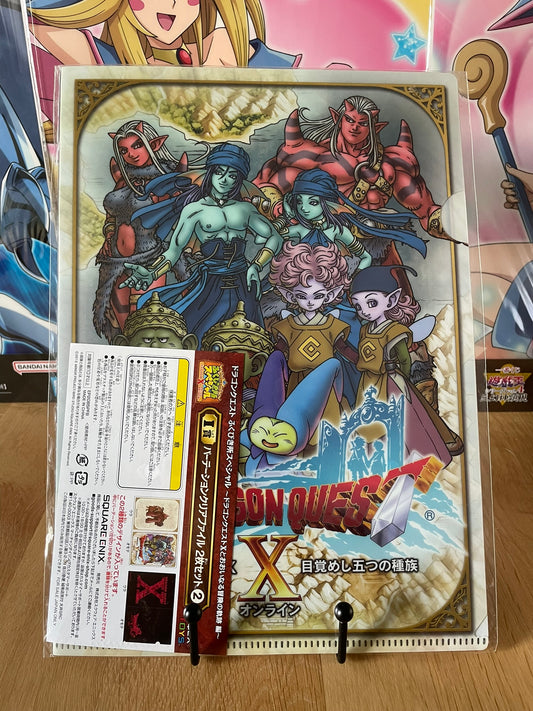 Dragon Quest – Lot de 2 Clear File Dragon Quest X A4 Rouge Square Enix