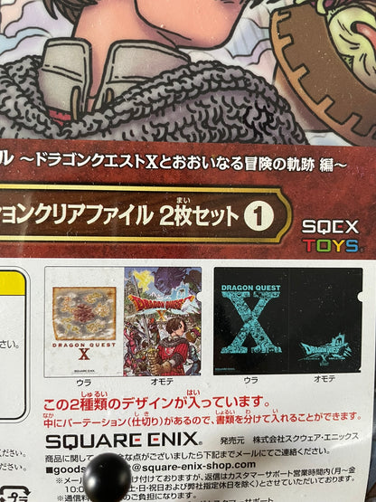 Dragon Quest – Lot de 2 Clear File Dragon Quest X A4 Bleu Square Enix