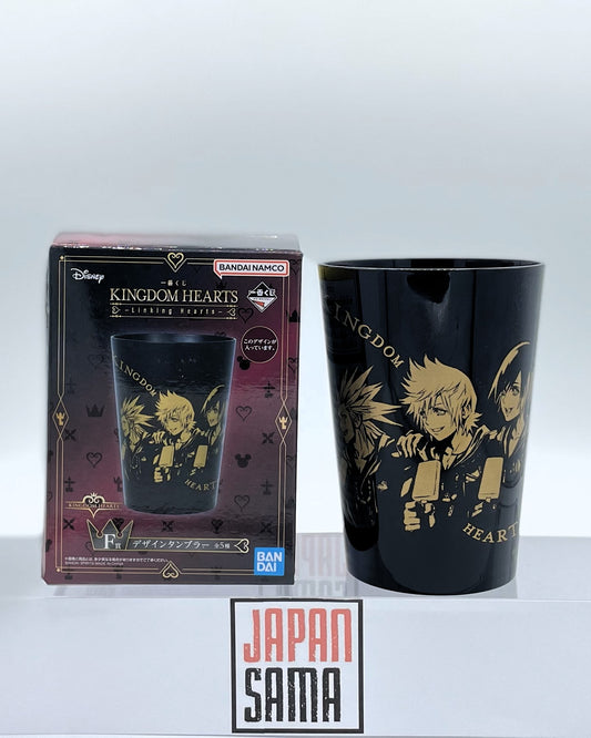 Kingdom Hearths - ICHIBAN KUJI - Linking Hearts Lot F Plastic Glass Axel, Roxas, Xion