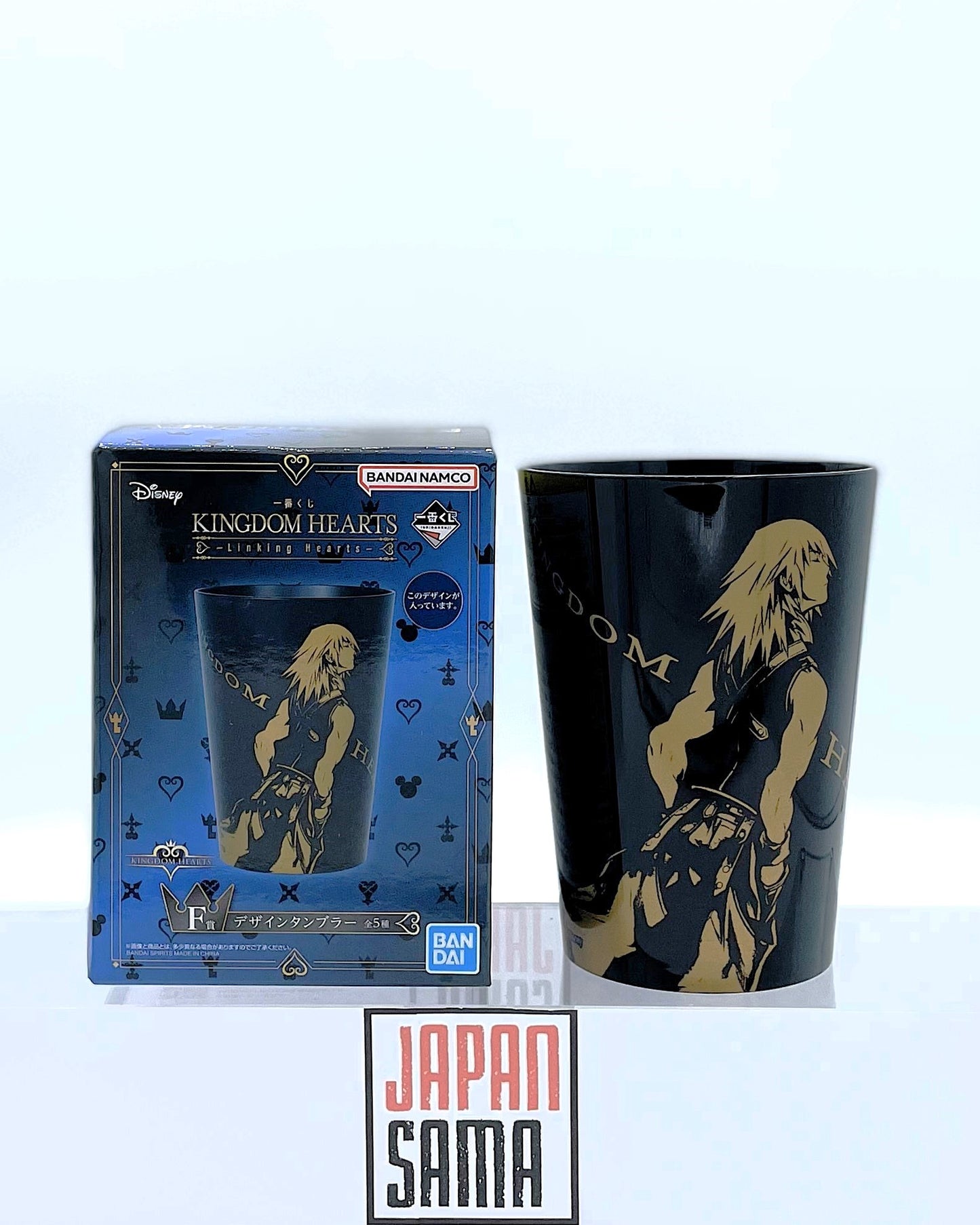 Kingdom Hearts - ICHIBAN KUJI - Linking Hearts Lot F Riku Plastic Glass