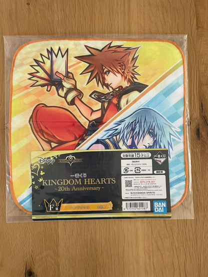 Kingdom Hearts- Ichiban Kuji - 20th Anniversary Lot F Towel 25x25cm Sora &amp; Riku