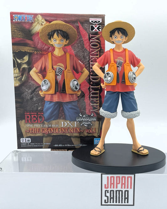 [USED] One Piece - BANPRESTO - DXF The Grandline Men Film Red Vol.1 Monkey D.Luffy 