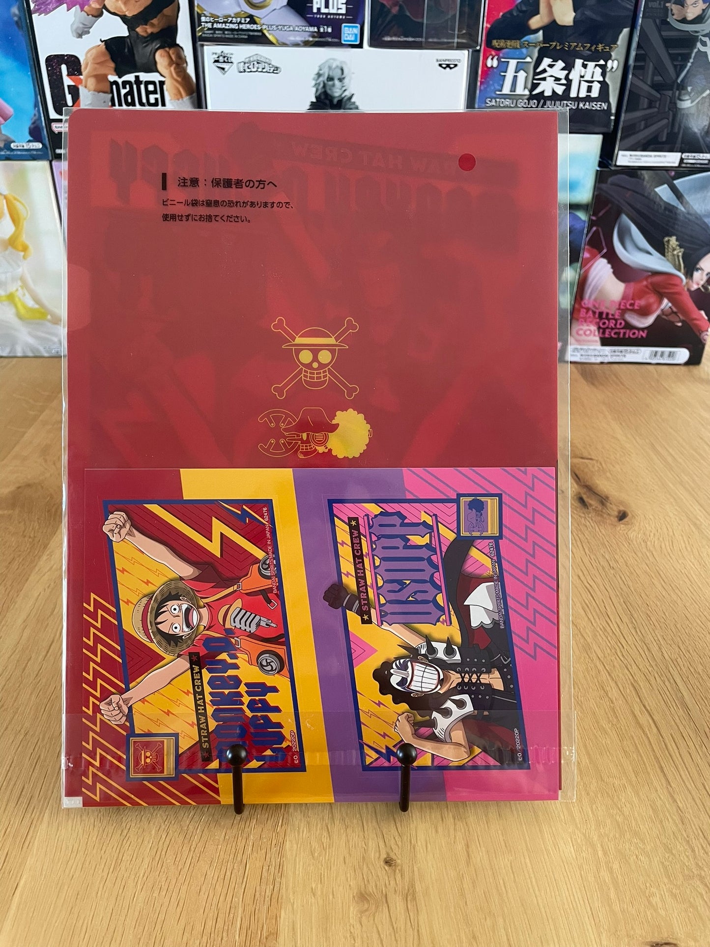 One Piece Film Red - Lot H Clear File A4 22 x 31 cm Monkey D.Luffy & Usopp