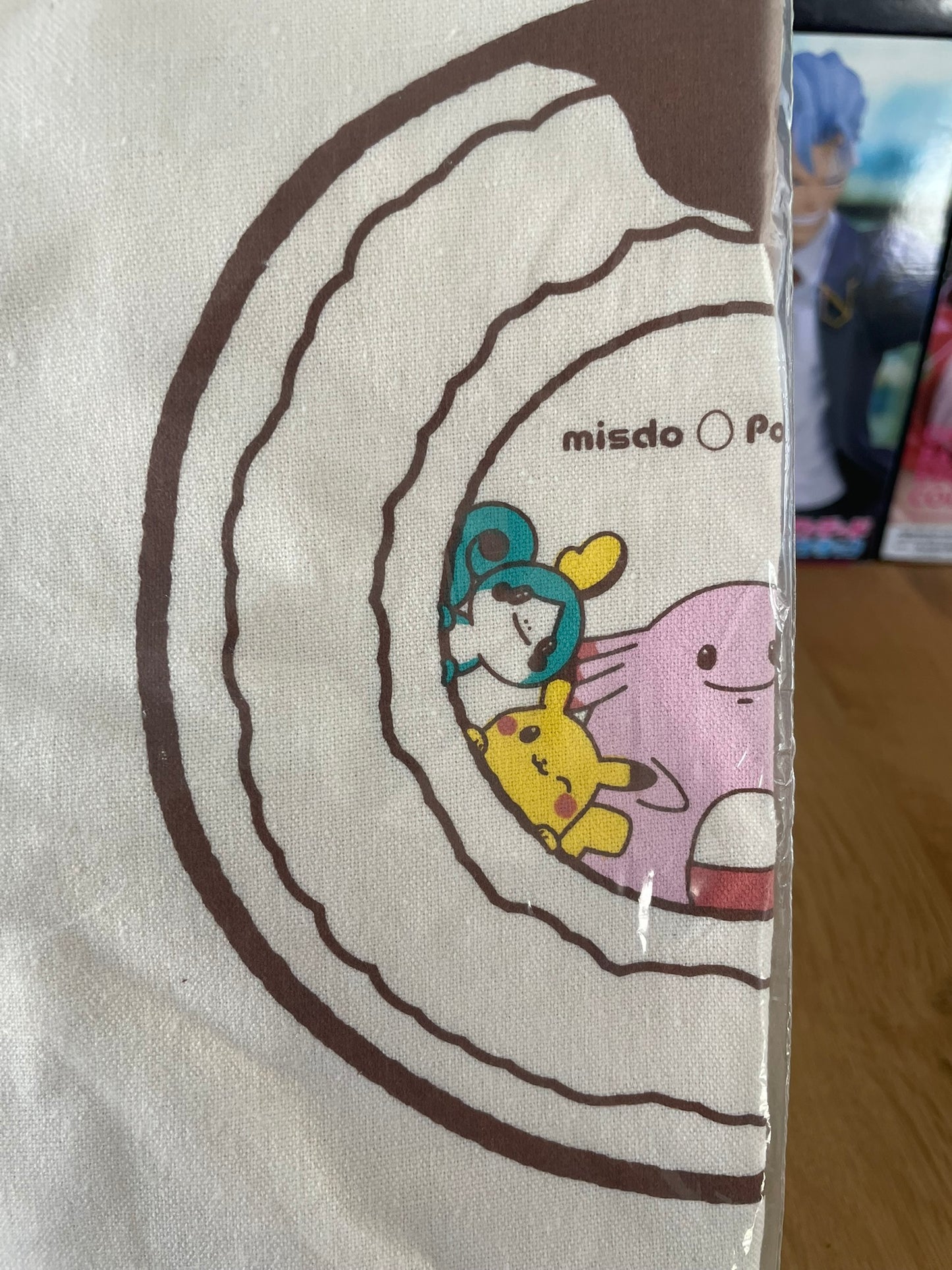 Pokemon - Mister Donut x Pokemon Misdo Pikachu &amp; Chansey Fabric Tote Bag 33x40cm