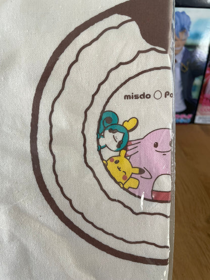 Pokemon - Mister Donut x Pokemon Misdo Pikachu &amp; Chansey Fabric Tote Bag 33x40cm