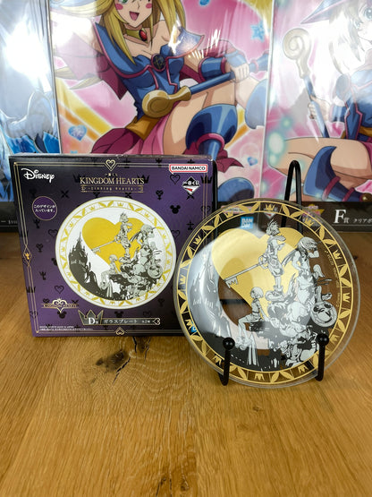 Kingdom Hearts – Assiette Verre 14 cm Sora Riku Kairi Donald Duck Goofy Ichiban Kuji Linking Hearts