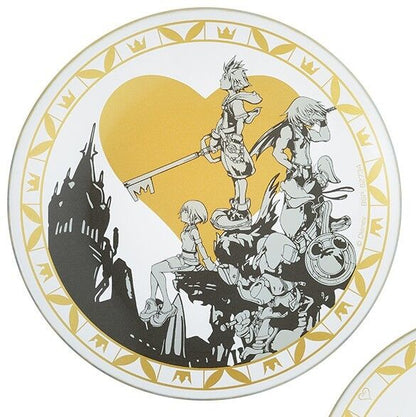Kingdom Hearts – Assiette Verre 14 cm Sora Riku Kairi Donald Duck Goofy Ichiban Kuji Linking Hearts