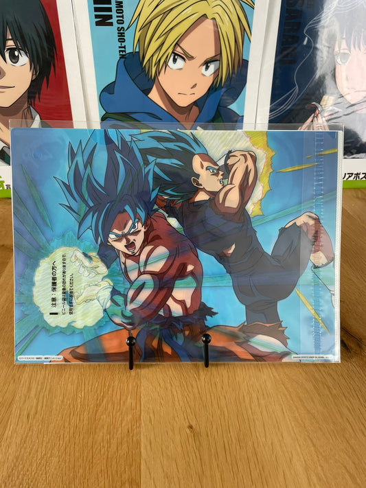 clear file Son Goku SSJ Blue, Vegeta SSJ Blue, Broly Legendary SSJ | Dragon Ball | Ichiban Kuji
