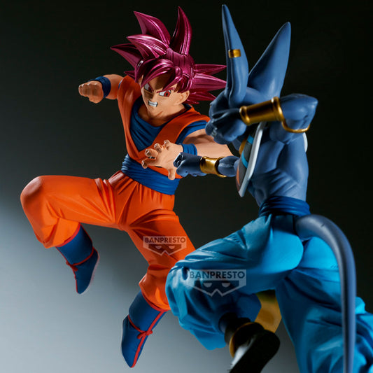 Figurines Goku Super Saiyan God et Beerus Dragon Ball Super Match Makers