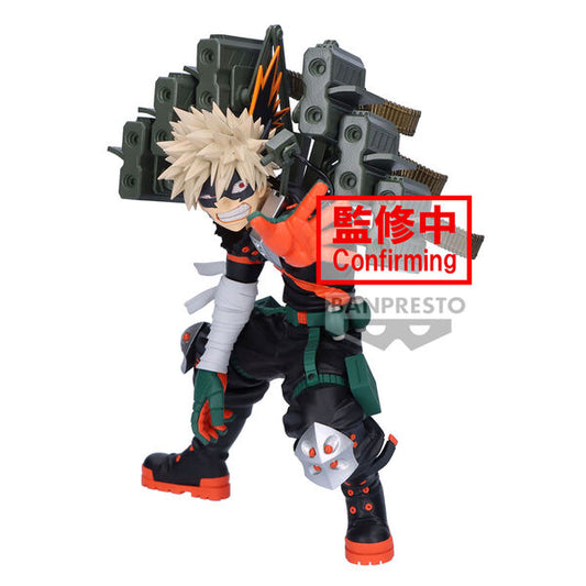 Figurine Katsuki Bakugo — My Hero Academia, The Amazing Heroes Plus II Strafe Panzer (15 cm) – Banpresto
