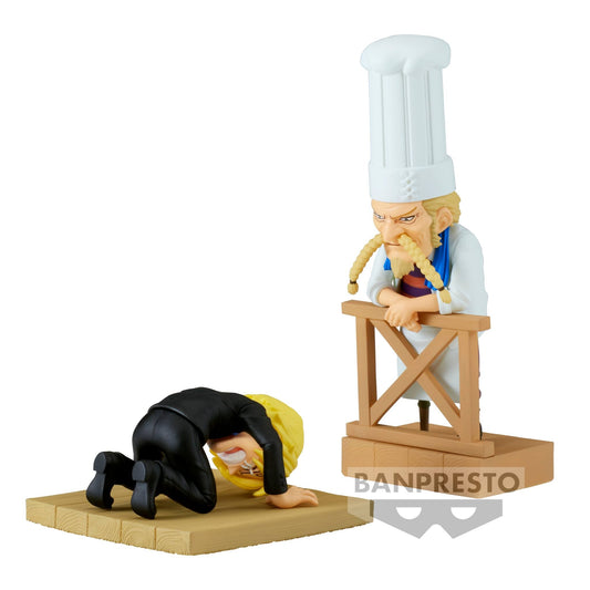 Figurine Sanji & Zeff WCF Log Stories 8 cm | One Piece | Banpresto