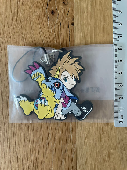 Digimon – Porte-clés caoutchouc Gabumon & Yamato Ichiban Kuji 5 cm Bandai Spirits