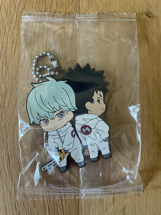 porte-clés caoutchouc Kafka Hibino, Reno Ichikawa  6 cm | Kaiju No. 8 | Bandai
