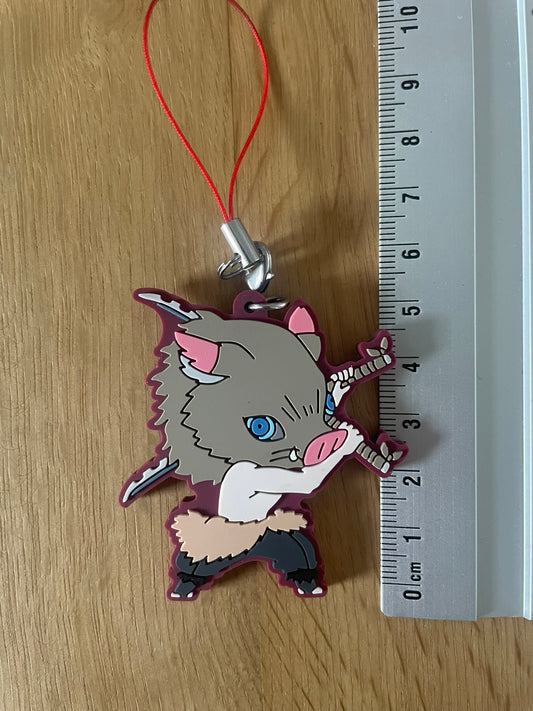 Porte-clés caoutchouc Inosuke Hashibira | Demon Slayer | Banpresto
