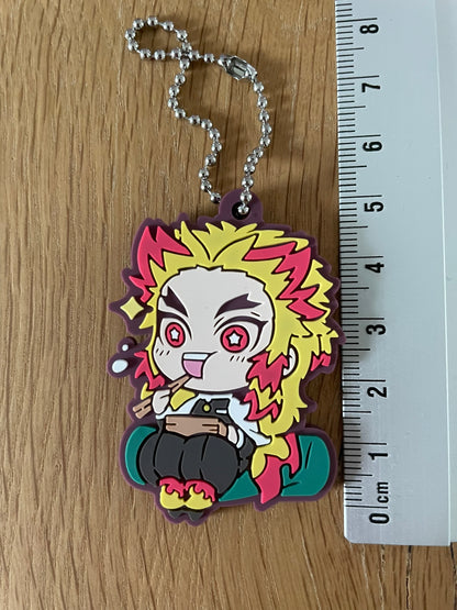 Porte-clés caoutchouc Kyojuro Rengoku | Demon Slayer | Banpresto
