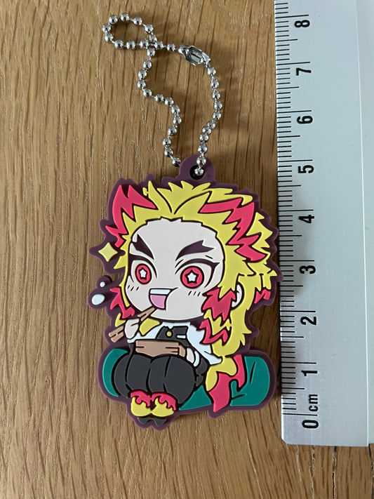 Porte-clés caoutchouc Kyojuro Rengoku | Demon Slayer | Banpresto
