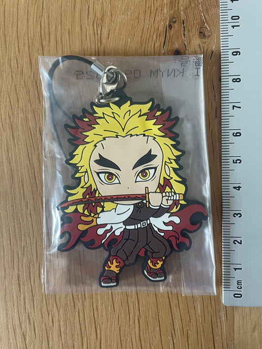 porte-clés caoutchouc Kyojuro Rengoku | Demon Slayer | Banpresto
