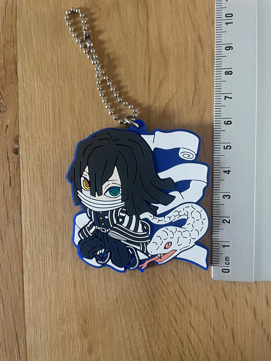 Porte-clés caoutchouc Obanai Iguro | Demon Slayer | Ichiban Kuji
