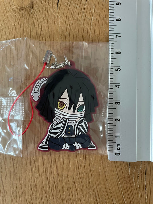 Porte-clés caoutchouc Obanai Iguro | Demon Slayer | Banpresto
