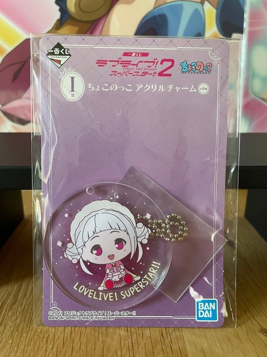 Love Live! Superstar!! – Porte-clés acrylique Chisato Arashi Chokonokko V2 Ichiban Kuji 6 cm