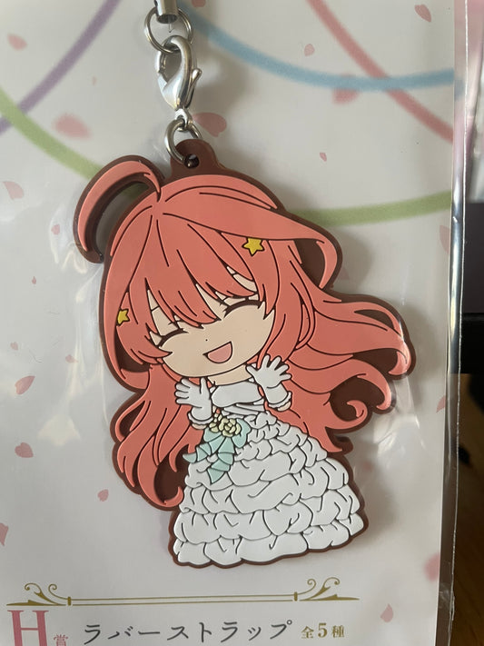 Porte-clés caoutchouc Itsuki Nakano Itsutsugo Game Final 6,5 cm | The Quintessential Quintuplets | Ichiban Kuji