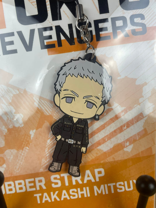 Porte-clés Takashi Mitsuya Rubber Strap 6 cm | Tokyo Revengers | Banpresto