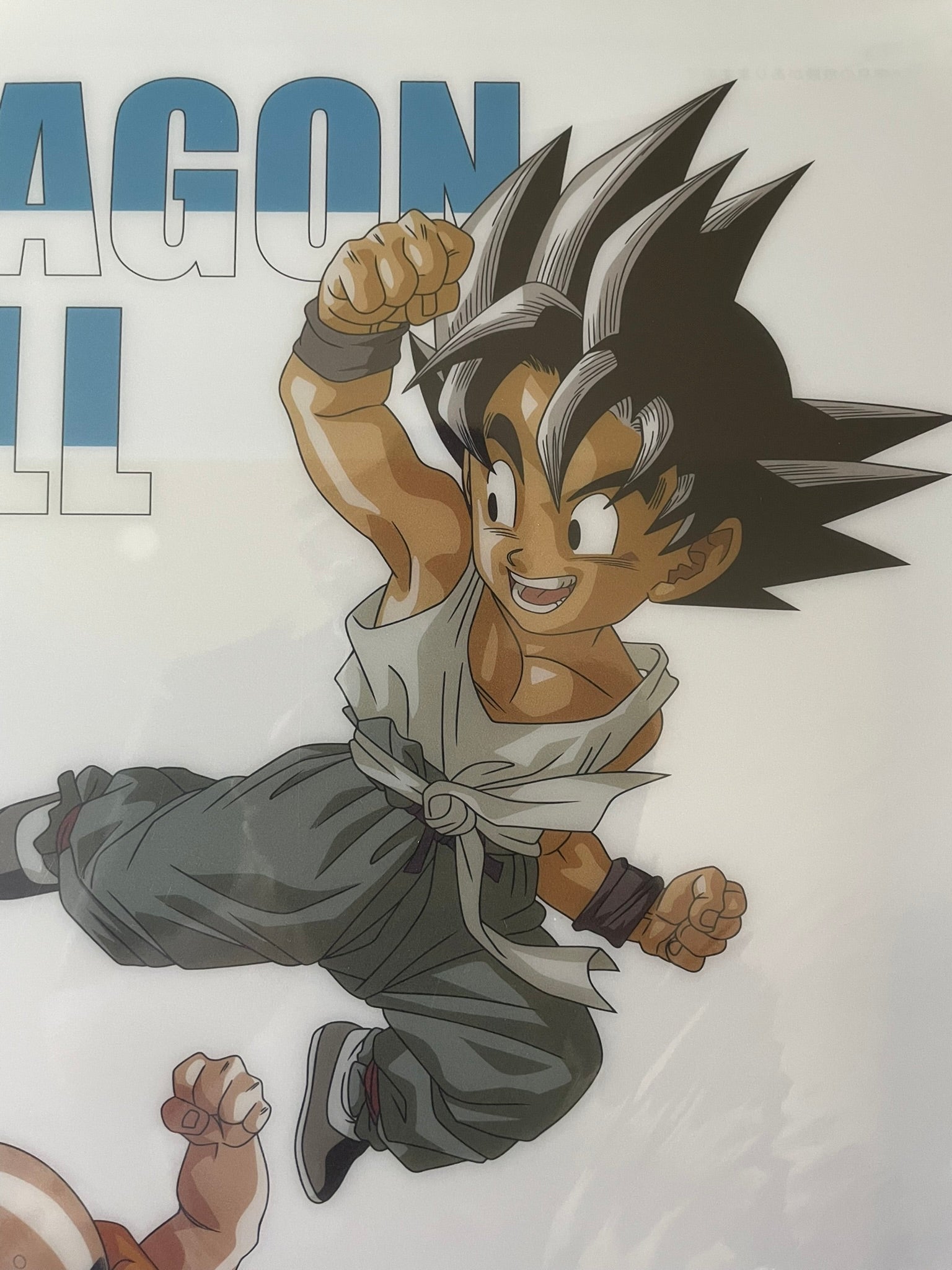 Poster Dragon Ball avec plastique Son Goku, Krillin – sous sachet Ichiban Kuji Gekitou!! Tenkaichi Budoukai (Lot I).