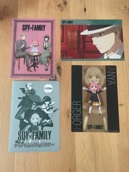 Poster A5 Anya Forger, Loid Forger, Yor Forger | Spy × Family |